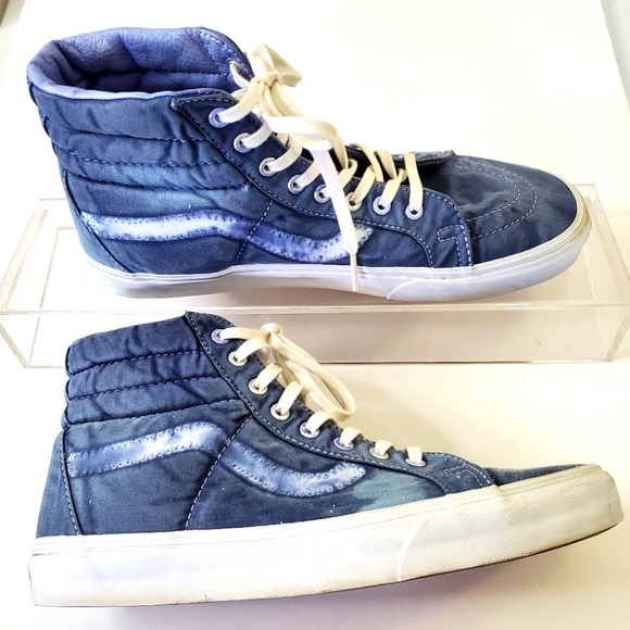 Vans Sk8 - Hi Faded Blue Sneakers Skater Retro Unisex Women 12/Men 10.5